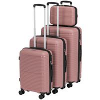 Reisekofferset Monika - Pink, KONVENTIONELL, Kunststoff/Textil - Luca Bessoni