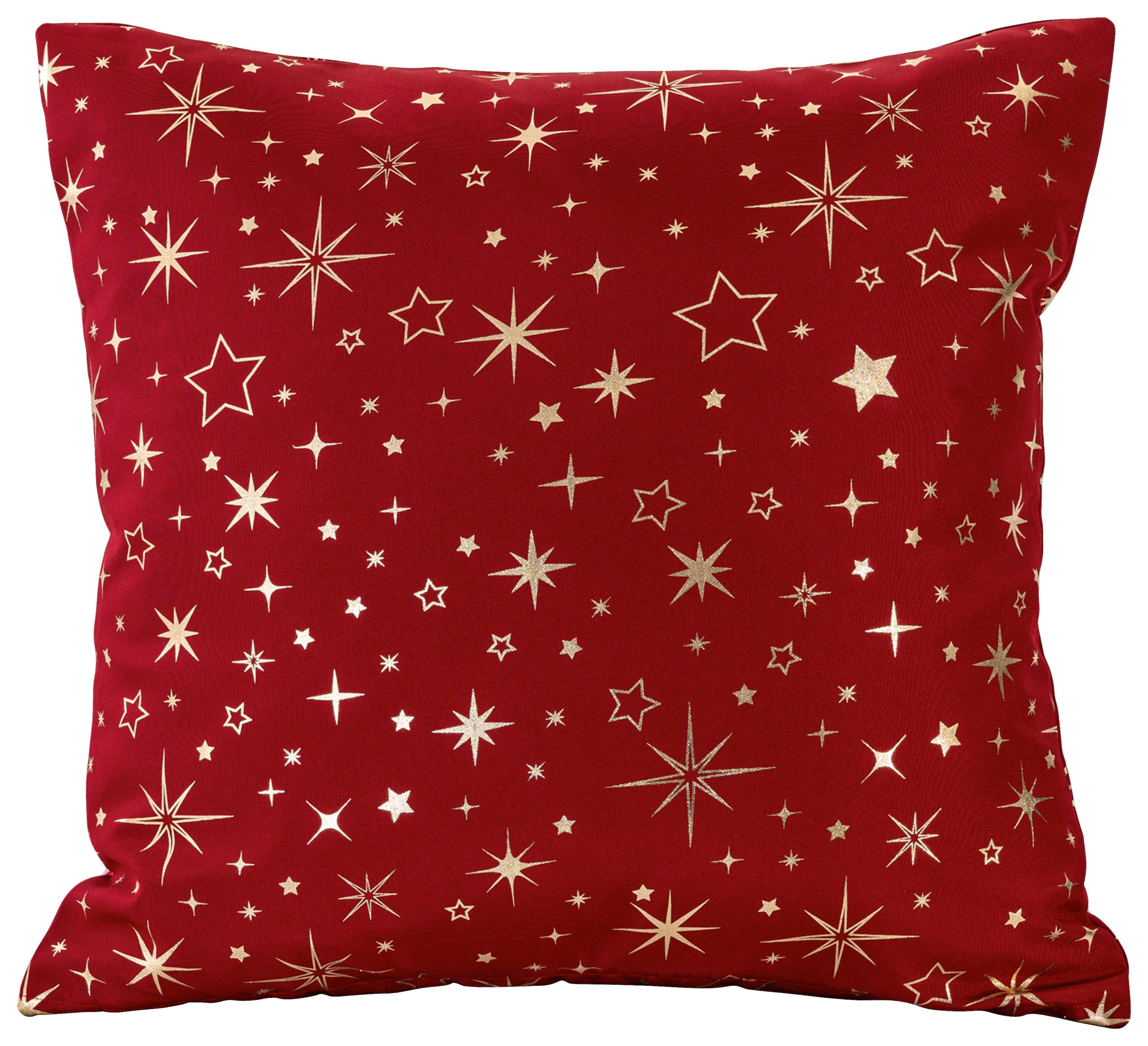 Zierkissen Alaska - Hellrot/Goldfarben, ROMANTIK / LANDHAUS, Textil (45/45cm) - James Wood