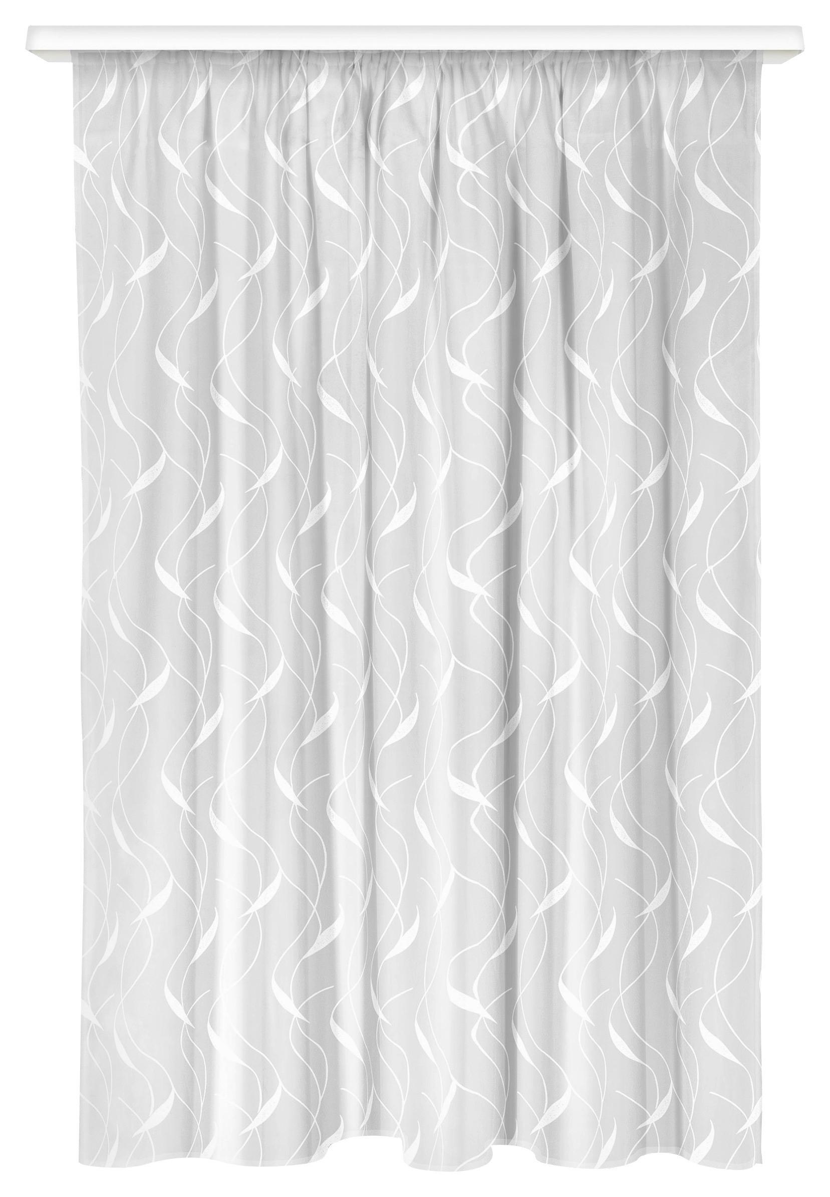 Store Transparent Renate 300x145 cm - Weiß, KONVENTIONELL, Textil (300/145cm) - Ondega