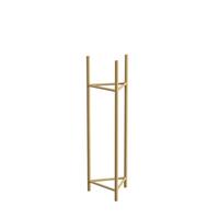 Blumenständer Aluminium Gold- Farben BxHxT: 23x75x23 cm - Goldfarben, Basics, Metall (23/75/23cm)