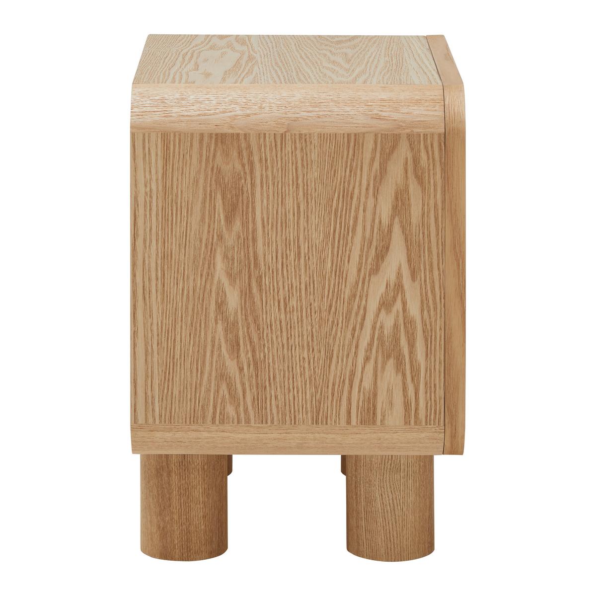 NOČNÝ STOLÍK ALVA -TREND- - prírodná farba, Modern, drevo/kompozitné drevo (40/45/30cm) - Premium Living