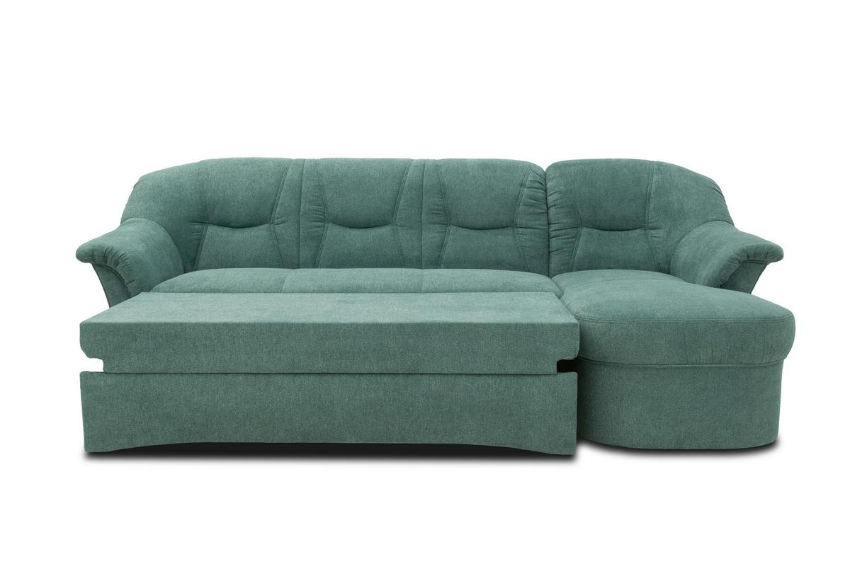 Ecksofa Sarafina - Petrol/Schwarz, KONVENTIONELL, Textil (232/146cm) - MID.YOU