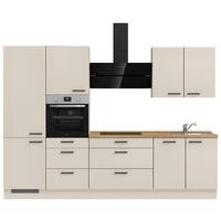 Küchenleerblock Easytouch High-Line, H4 Links - Sandfarben/Eichefarben, MODERN, Holzwerkstoff (300cm) - Nobilia