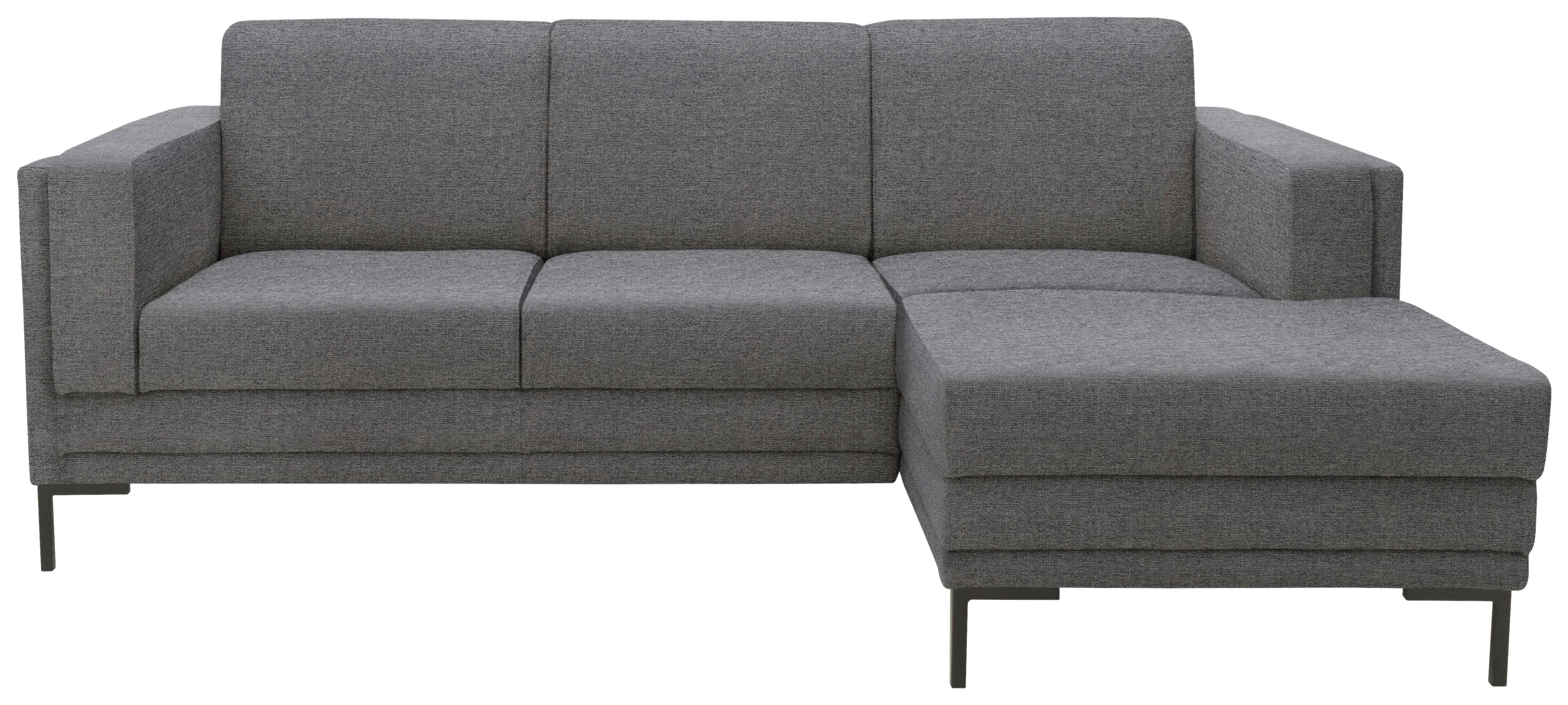 Ecksofa Looks Vii - Schwarz/Grau, Design, Textil (214/146cm) - LOOKS by W.Joop