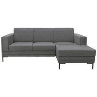 Ecksofa Looks Vii - Schwarz/Grau, Design, Textil (214/146cm) - LOOKS by W.Joop