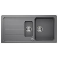 Spüle Austin Grau B: 100 Cm - Grau, Design, Stein (100/20/50cm) - Respekta