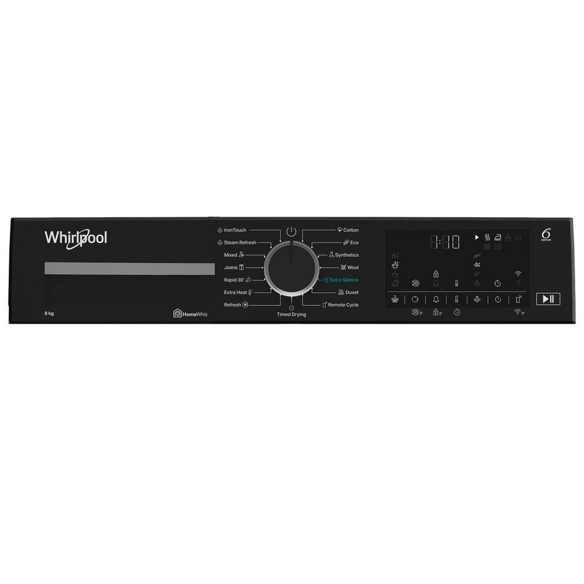 Szabadonálló Szárítógép Whirlpool Wp C8 Wbs Ee - fekete/fehér, Basics, műanyag/fém (59,8/84,6/60,7cm)
