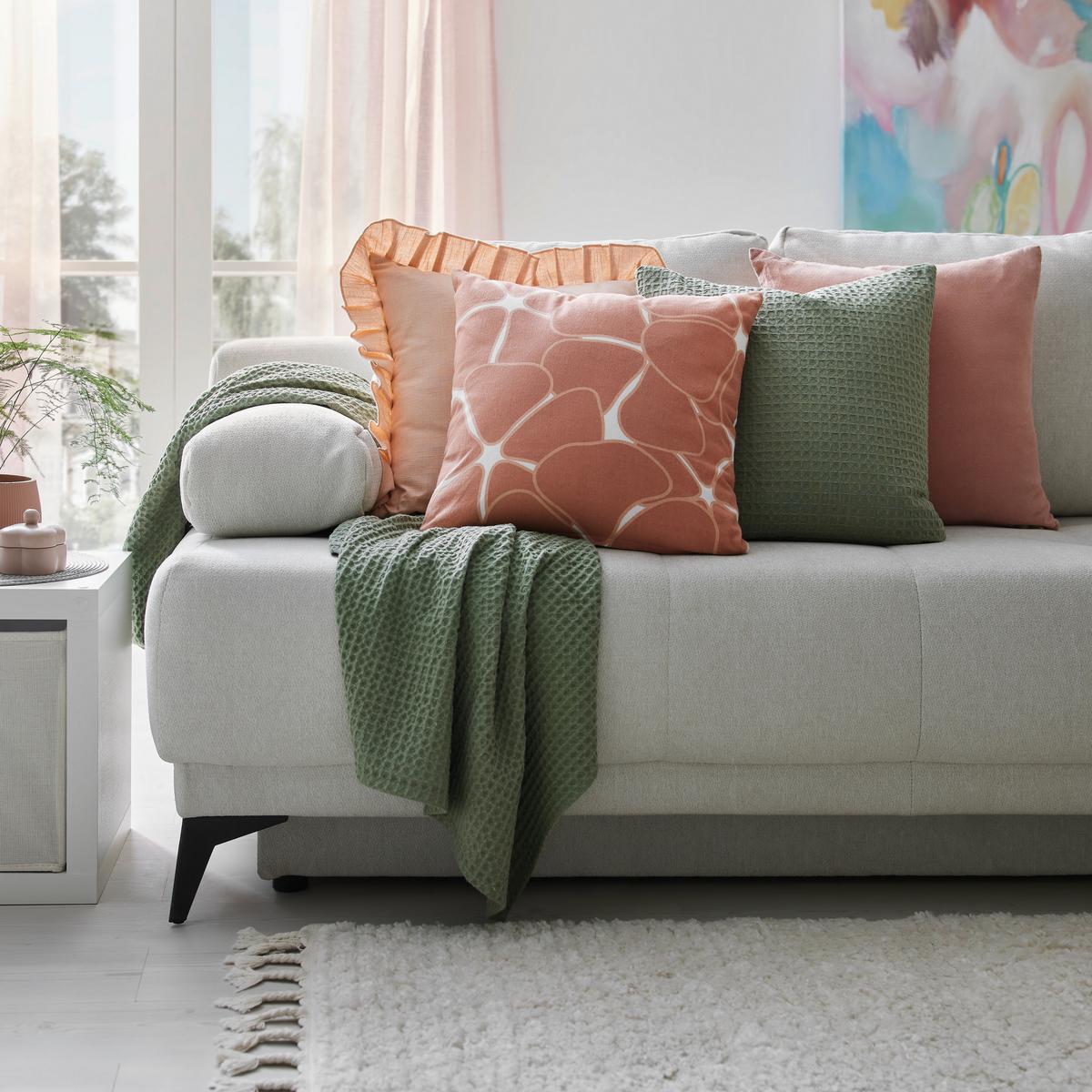 Dekorační polštář Paula, 45/45cm, růžová - růžová, Moderní, textil (45/45cm) - Modern Living