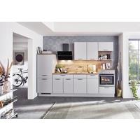 Küchenzeile Fontana Ohne Geräte 295 Cm Steingrau - Eichefarben/Grau, MODERN, Holzwerkstoff (295cm)