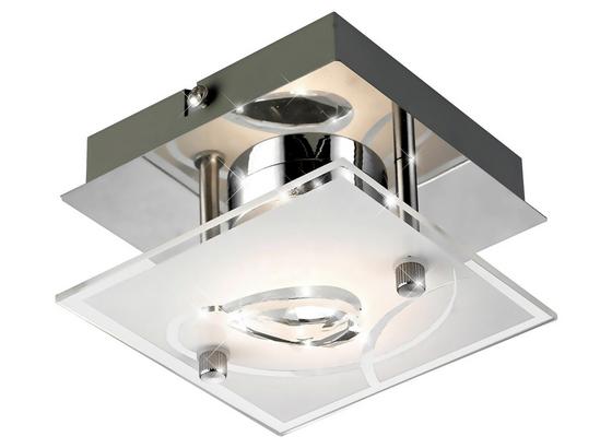 LED-Deckenleuchte Alexa - Silberfarben, MODERN, Glas/Metall (10/10/7,6cm) LED-Deckenleuchte Alexa - Silberfarben, MODERN, Glas/Metall (10/10/7,6cm)