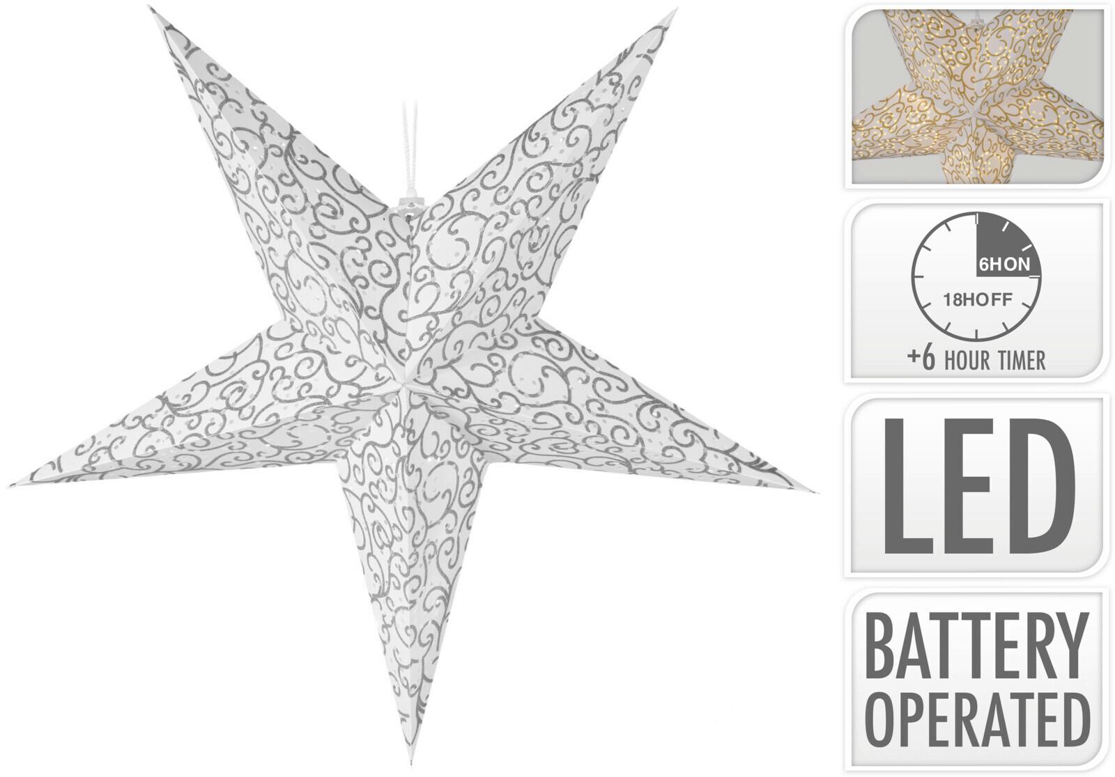 Led Díszlámpa Glitter Star - (60cm)