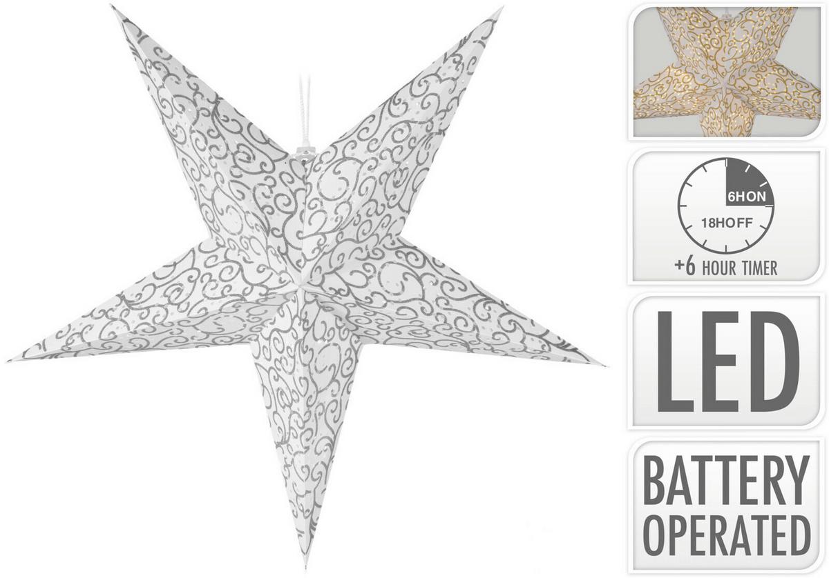 Led Díszlámpa Glitter Star - (60cm)