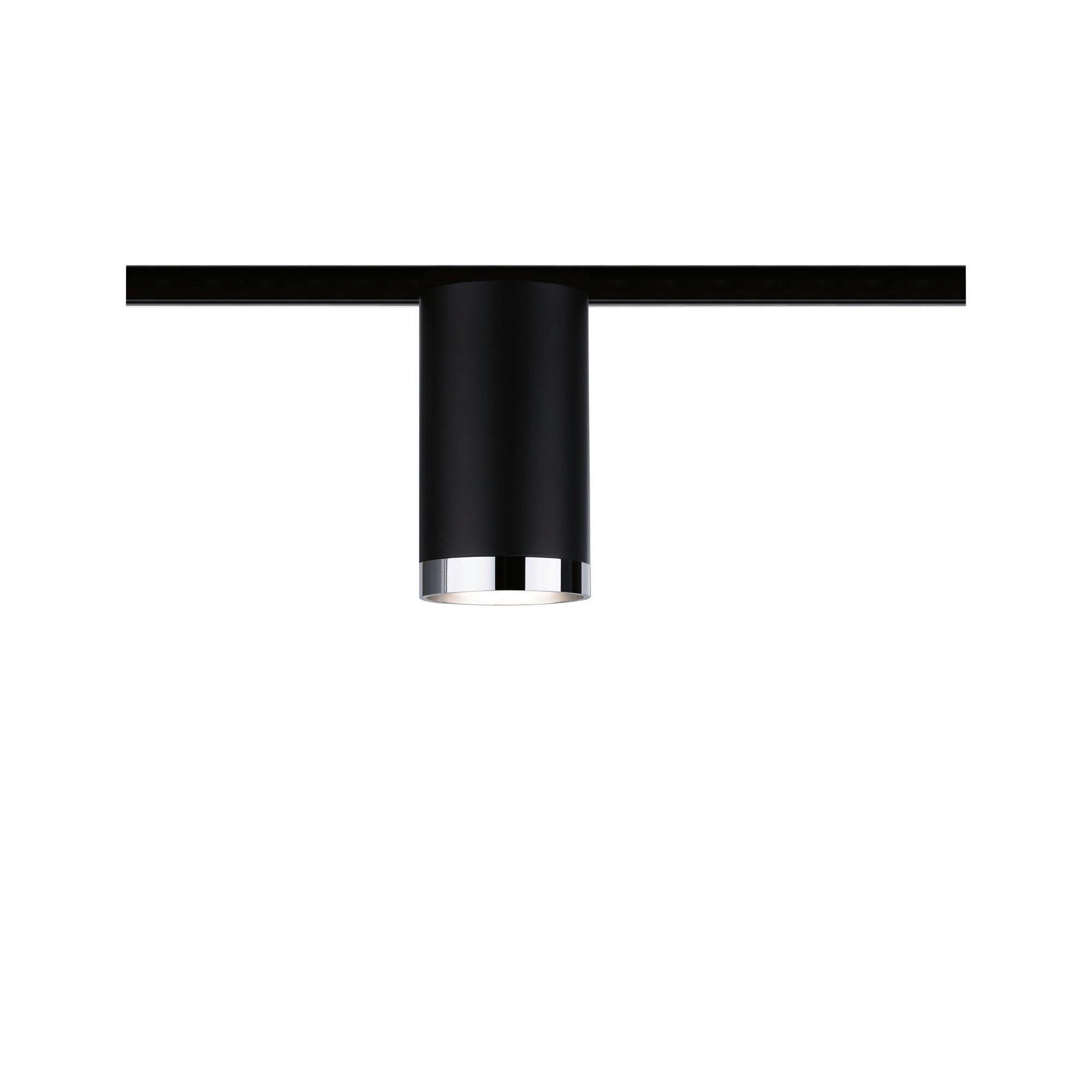 Schienensystem Urail Strahler 96918 Schwarz Matt/Chromfarben - Chromfarben/Schwarz, Design, Kunststoff/Metall (11.2cm) - Paulmann