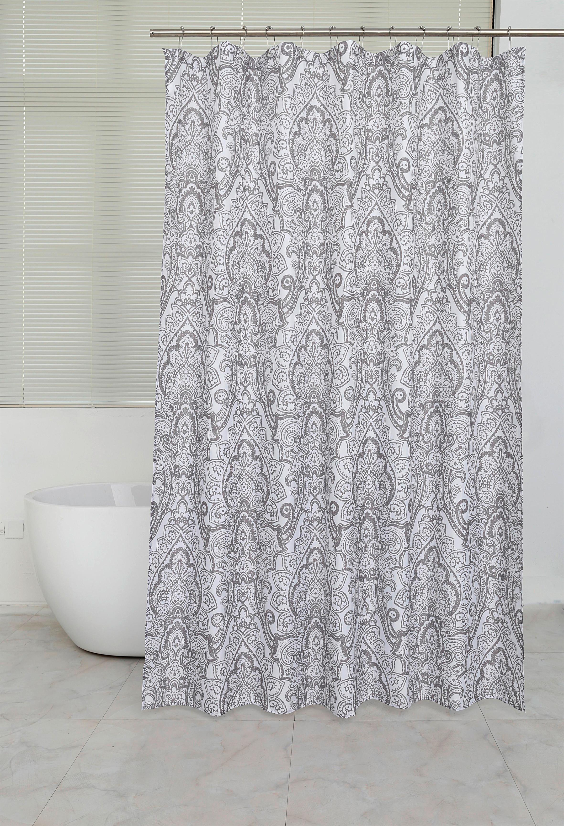 Duschvorhang Svenja 180x200 cm Grau Blickdicht - Grau, MODERN, Textil (180/200cm) - Luca Bessoni