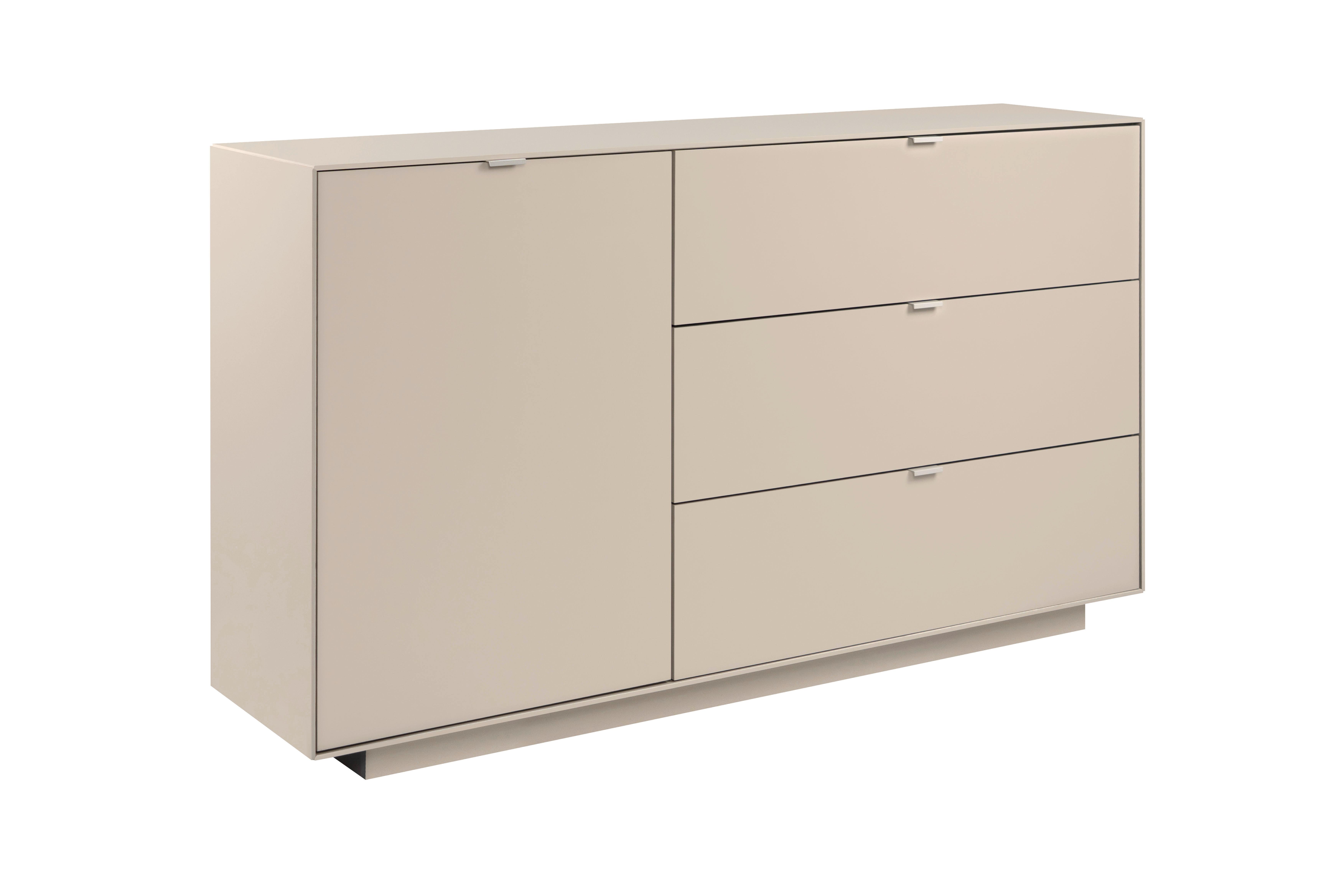 Kommode Sivas B: 160 cm Sandfarben - Sandfarben, Design, Holzwerkstoff (160/90/37,5cm) - MID.YOU