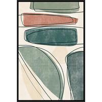 Obraz na plátně 60/90 cm - černá/zelená, Moderní, kompozitní dřevo/textil (60/90cm) - Mömax