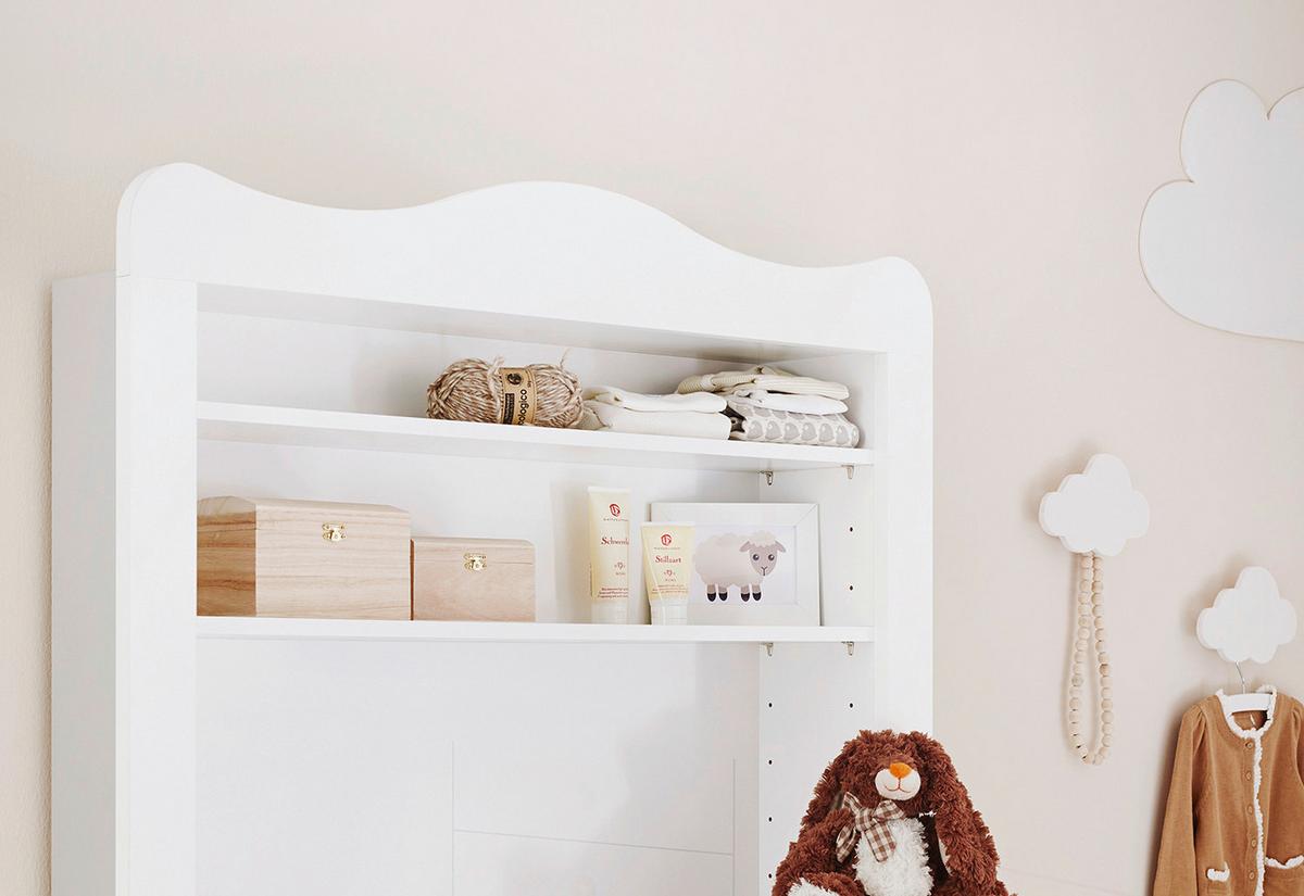 Babyzimmer 100023bgr Florentina - Weiß, Trend, Holz/Holzwerkstoff - Pinolino