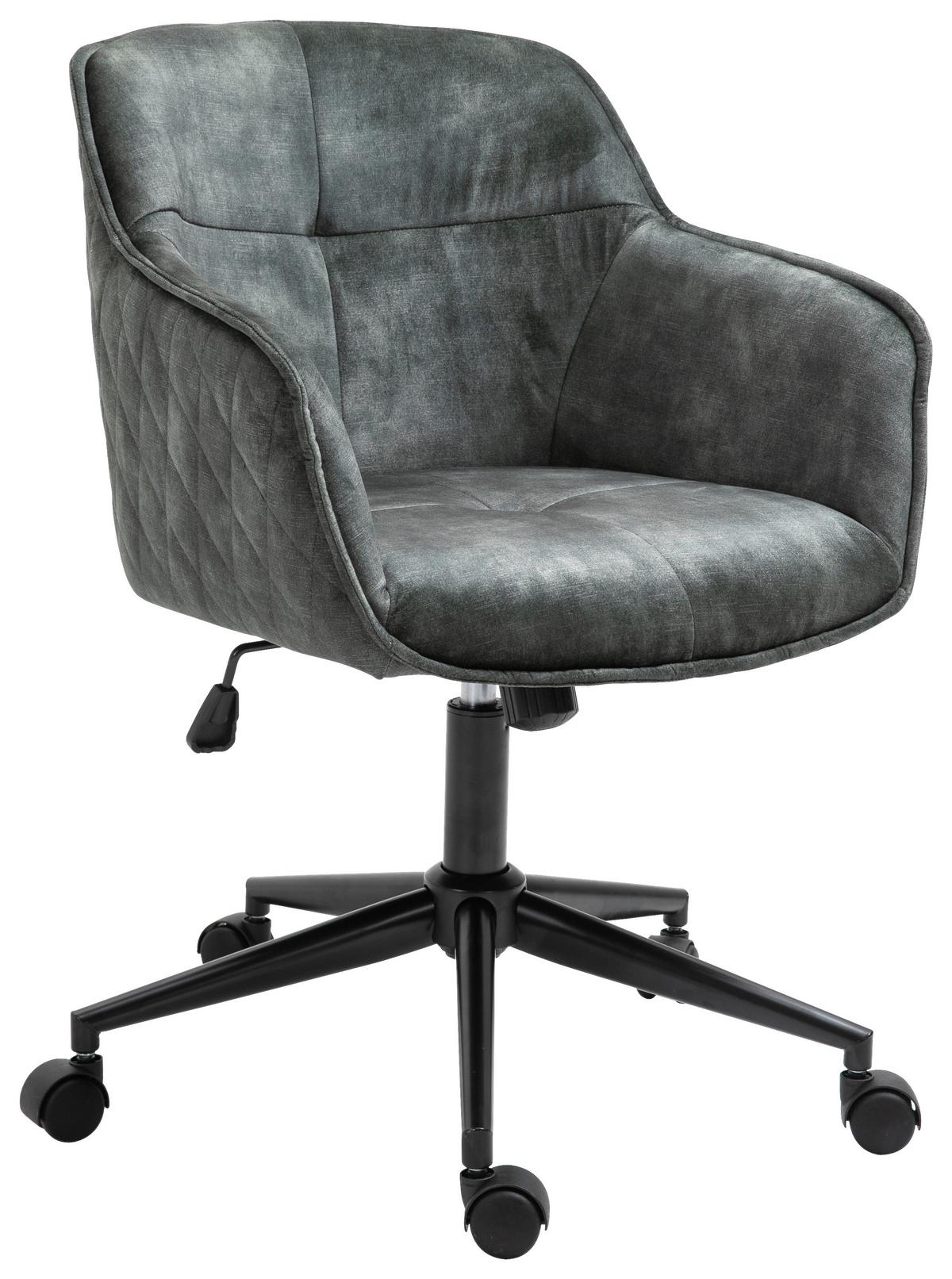 Drehstuhl Watson - Schwarz/Grün, MODERN, Kunststoff/Textil (57/91/58cm) - Livetastic