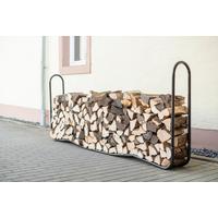 Regál na drevo 244cm - čierna, Basics, kov (244/99/25cm)