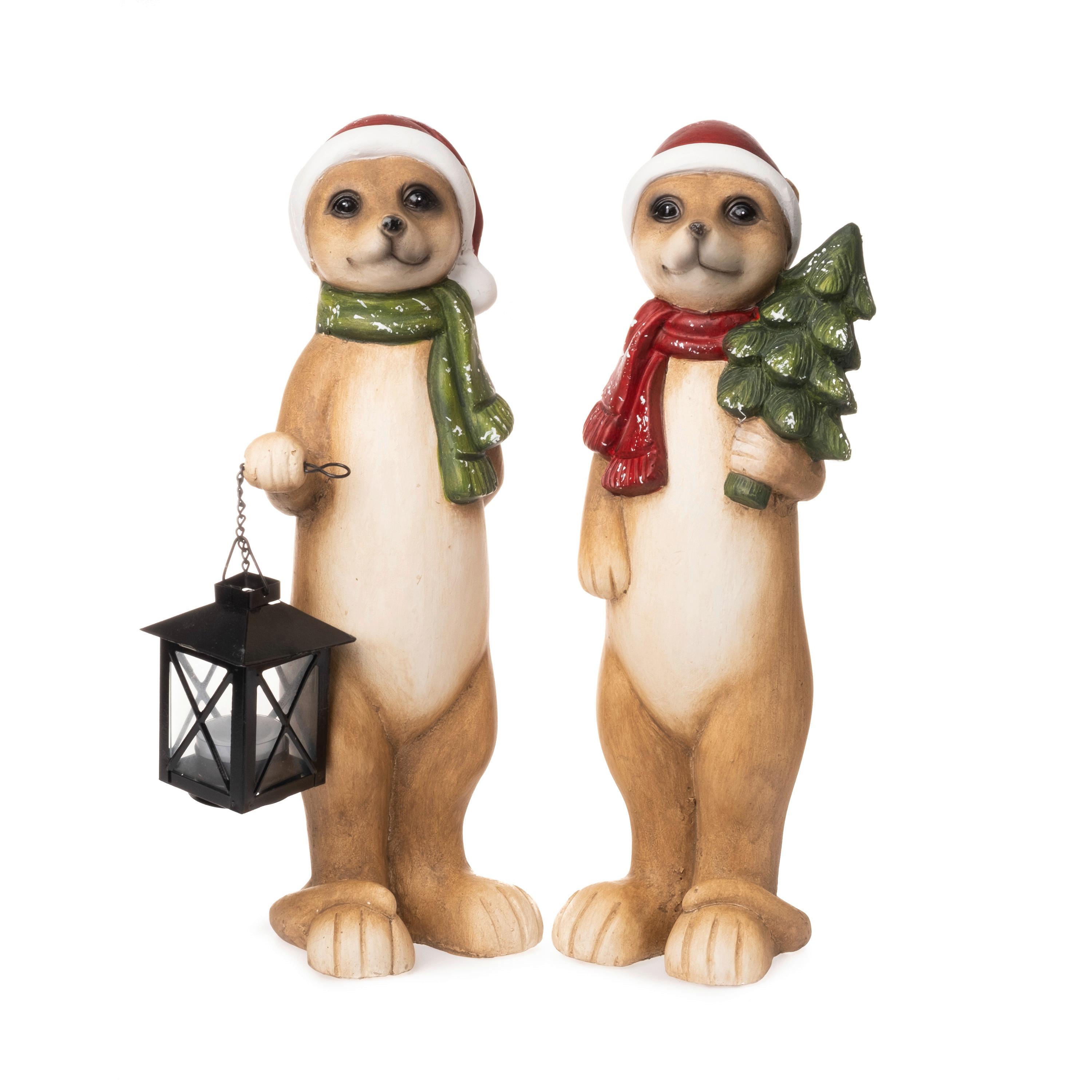 Dekoerdmännchen Tim - Beige/Rot, Basics, Stein (15/12/38cm)