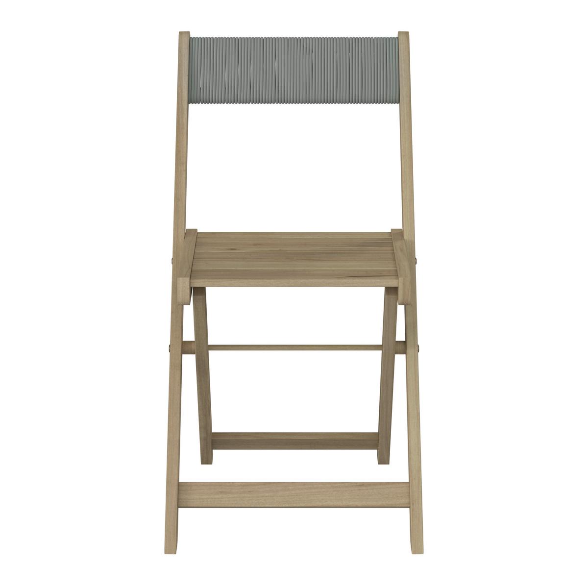 Balkonszett Meran - akácia színű, Modern, fa (60/42/72/77/60/47cm) - James Wood