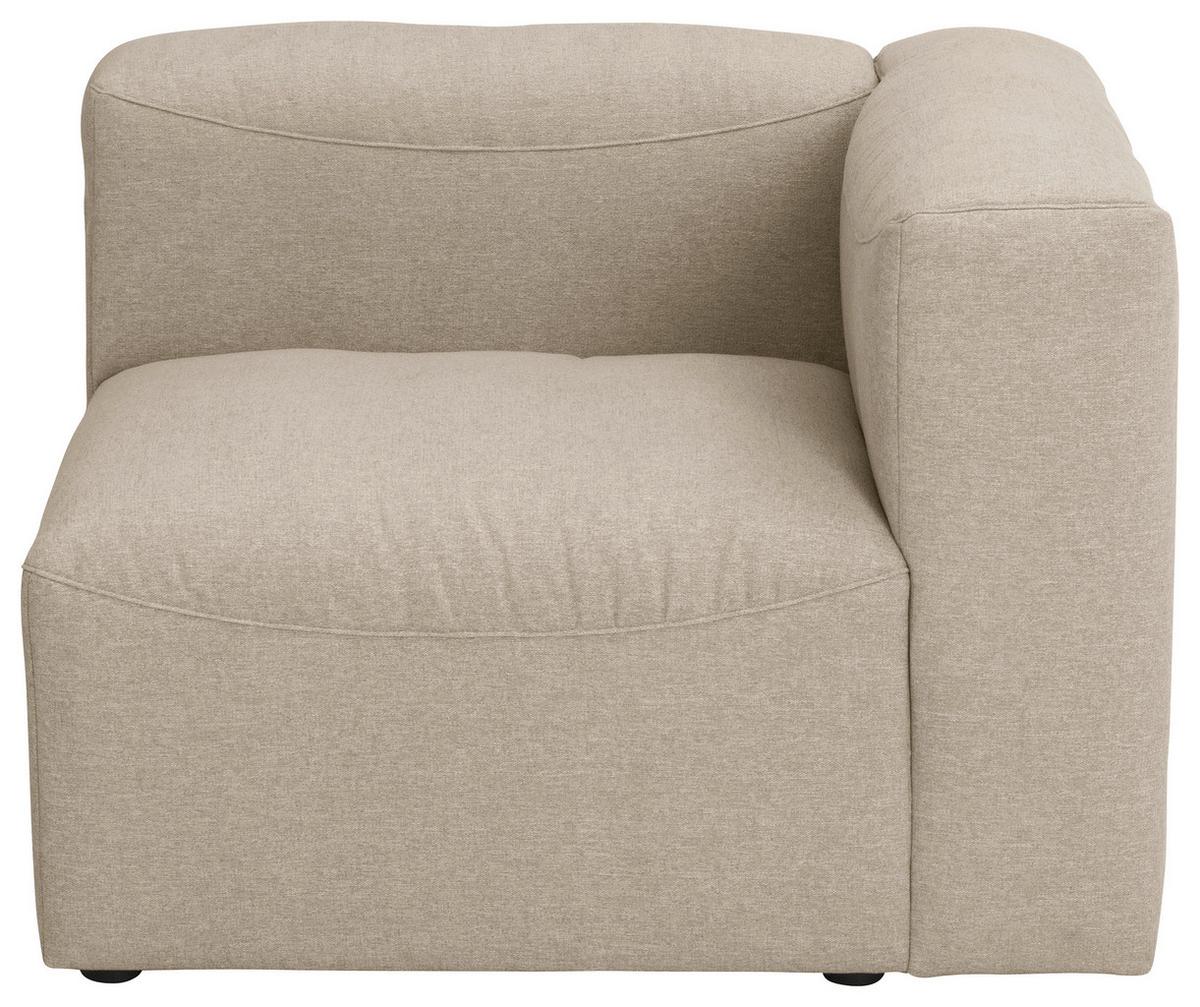 Eckelement Lena Creme Flachgewebe - Creme, Design, Textil (100/73/100cm) - Max Winzer