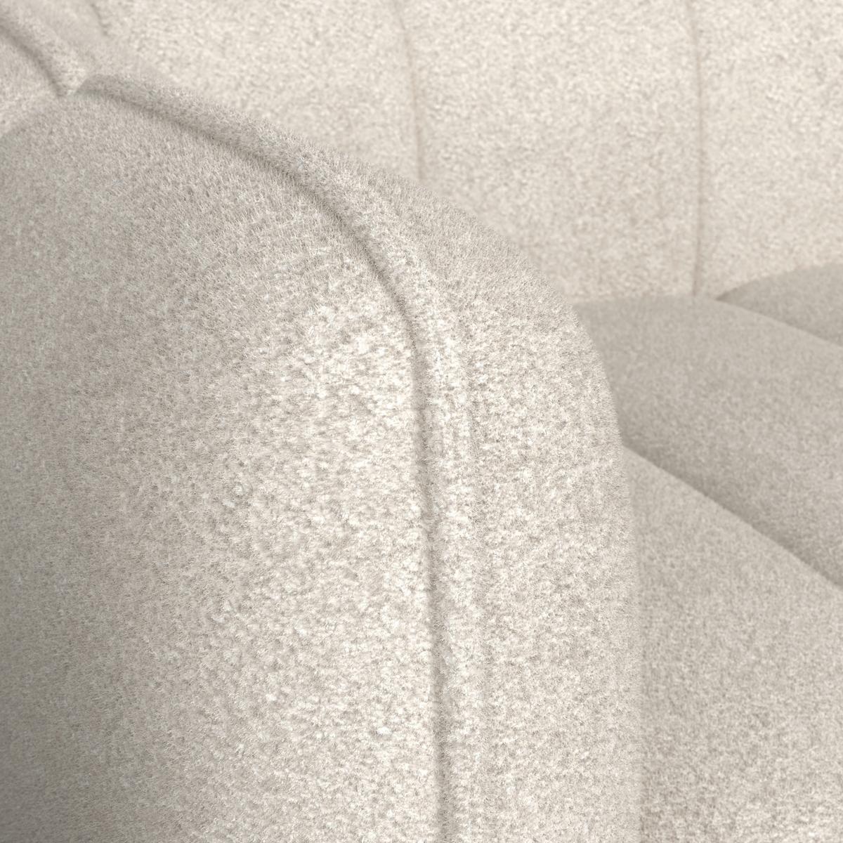 Sedacia zostava SANDRA, 3-dielna, krémová ženilka - čierna/krémová, Modern, drevo/textil - Bessagi Home