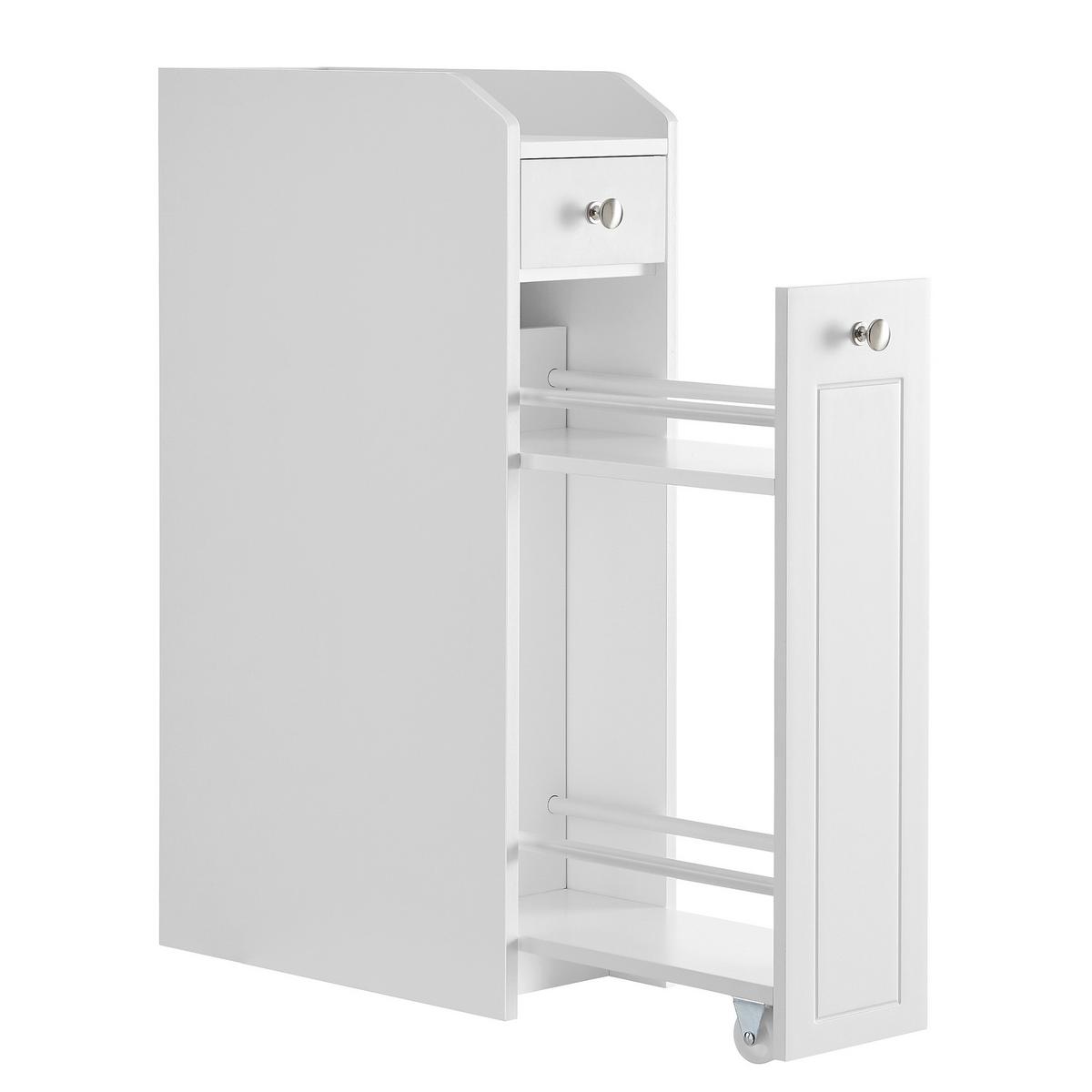 Midischrank Bathroom Cabinet - Weiß, MODERN, Holzwerkstoff (18/70/40cm) - MID.YOU