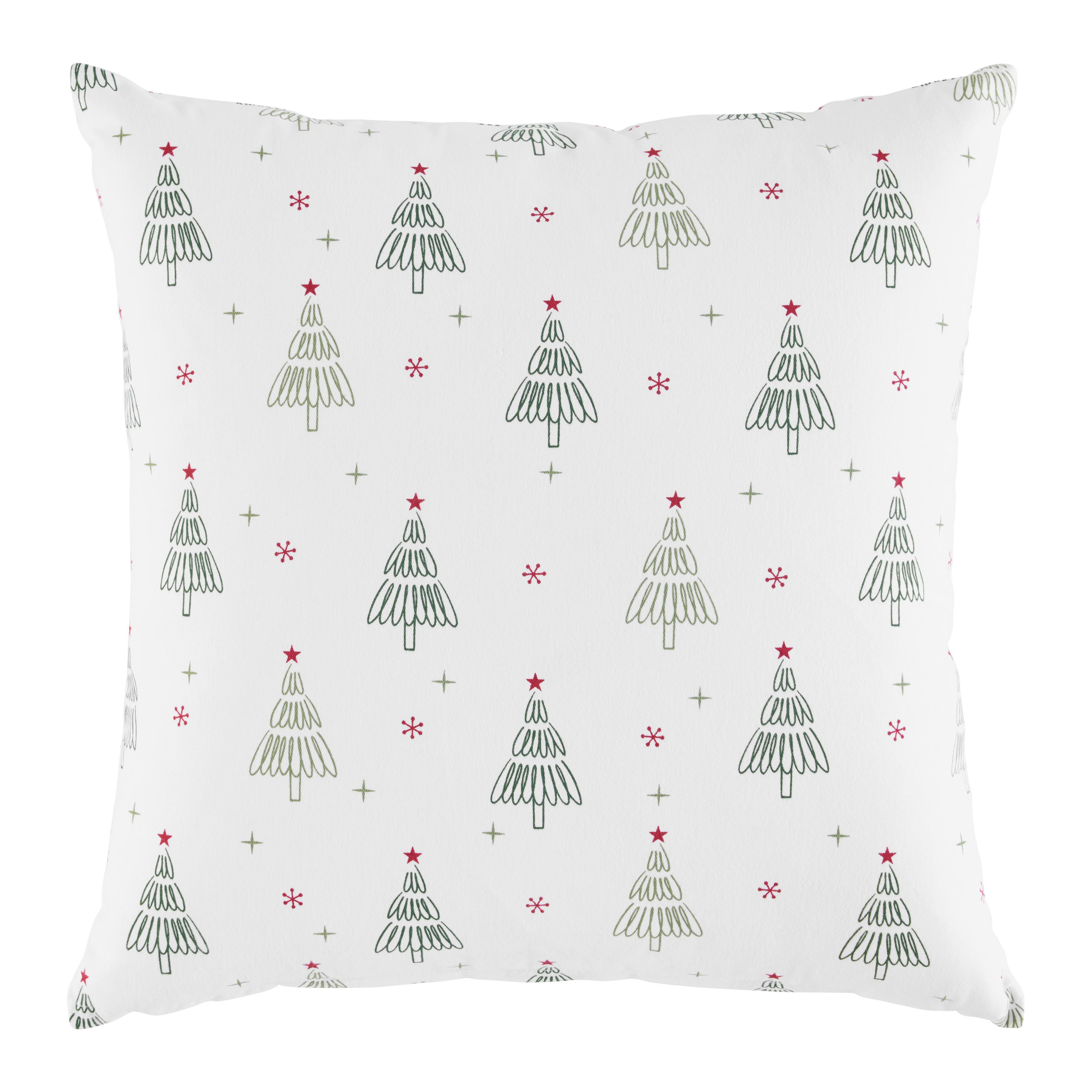 DEKORAČNÝ VANKÚŠ BÄUME, ca. 45x45cm - biela, Konventionell, textil (45/45cm) - Mömax
