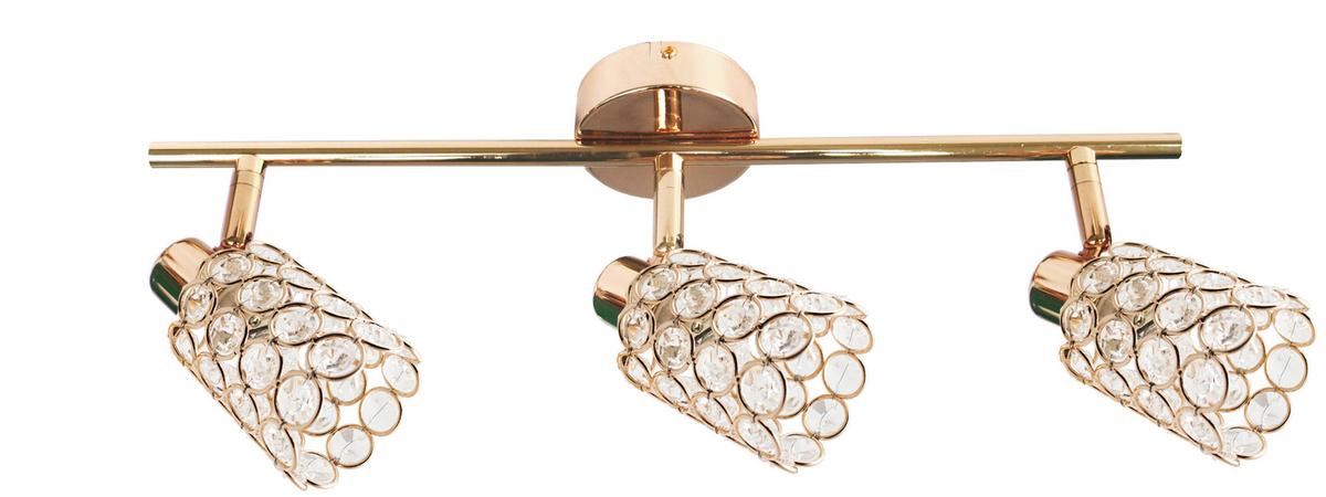 Strahler 93-70111 York - Transparent/Roségold, KONVENTIONELL, Glas/Metall (55/8cm)