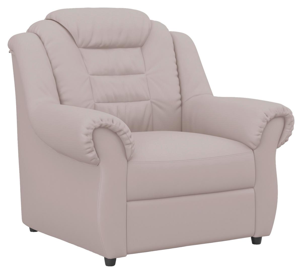 Sitzgarnitur Boston - Hellgrau/Schwarz, KONVENTIONELL, Textil - Livetastic