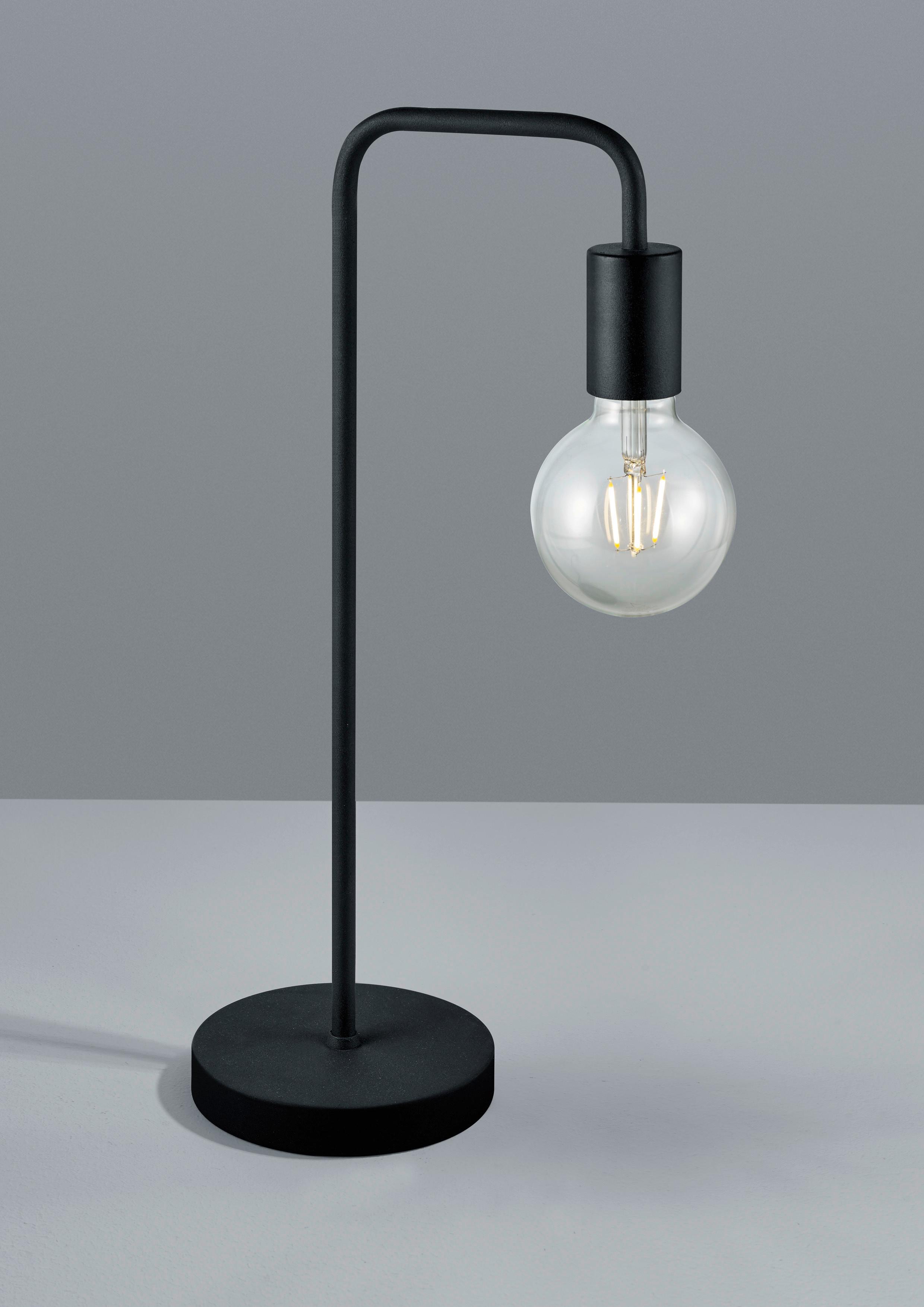 Tischlampe Schwarz mit Schnurschalter - Schwarz, Basics, Metall (51/15/23,5cm) - Trio Leuchten