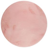Hochflorteppich Alice Rosa Rund Ø 150 Cm - Rosa, KONVENTIONELL, Textil (150cm) - Esprit