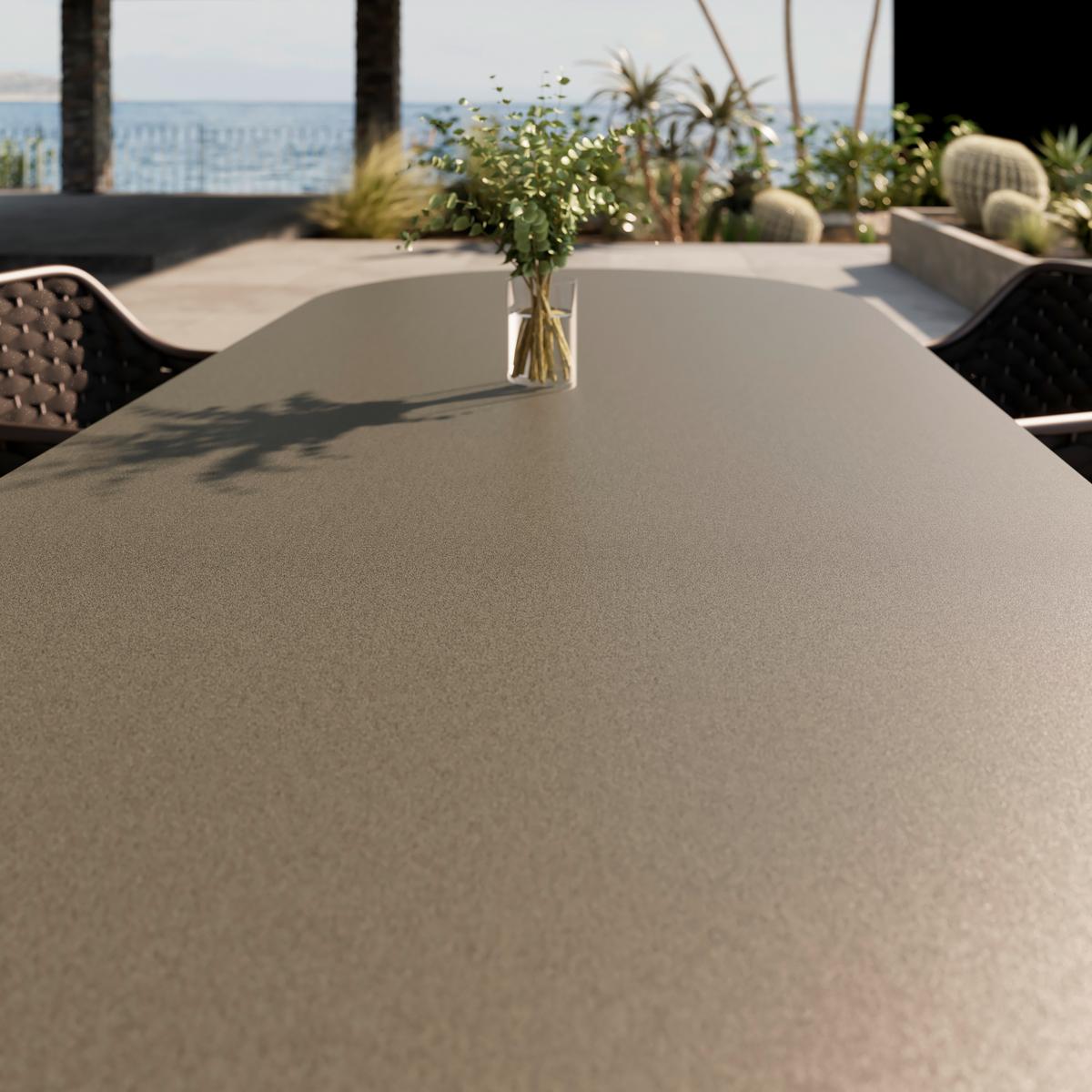 ZAHRADNÍ STŮL MONACO - béžová, Moderní, kov/keramika (220/100/75cm) - Mömax