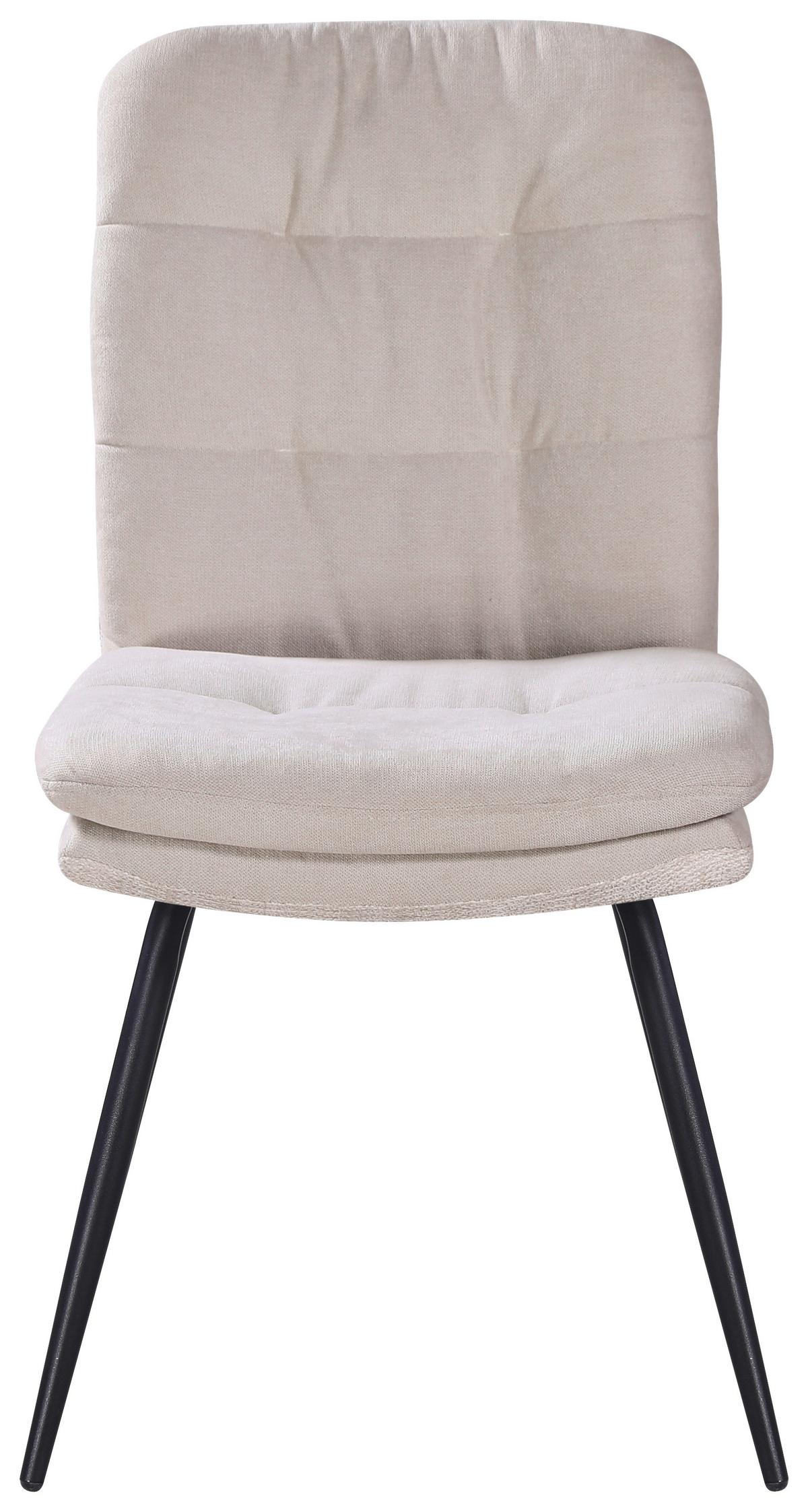 ŽIDLE NOVA - černá/béžová, Moderní, kov/textil (48/89/67cm) - Premium Living