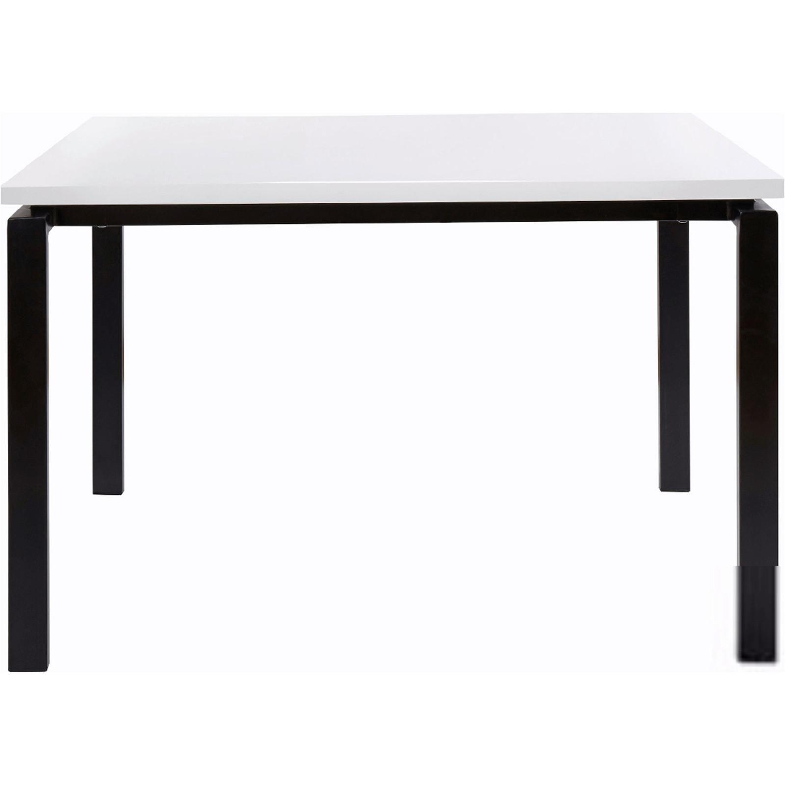 Esstisch Sabine Schwarz Weiß L: 120 cm - Schwarz/Weiß, Design, Holzwerkstoff/Metall (120/75/90cm) - MID.YOU