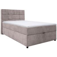 Boxbett Mit Bettkasten Catania 120x200 Cm Taupe - Taupe, MODERN, Holz/Holzwerkstoff (120/200cm) - MID.YOU