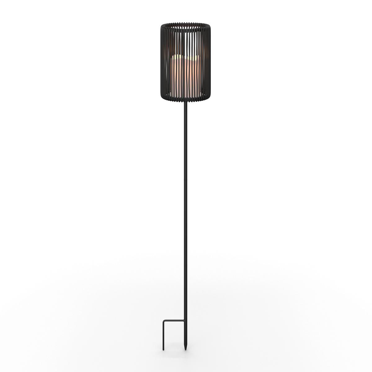 SOLÁRNE SVIETIDLO NANAY - čierna, Modern, kov/plast (12/78/12cm) - Bessagi Garden