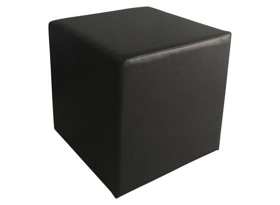 Hocker Mario - Schwarz, MODERN, Holzwerkstoff/Textil (40/40/40cm) - Ombra Hocker Mario - Schwarz, MODERN, Holzwerkstoff/Textil (40/40/40cm) - Ombra