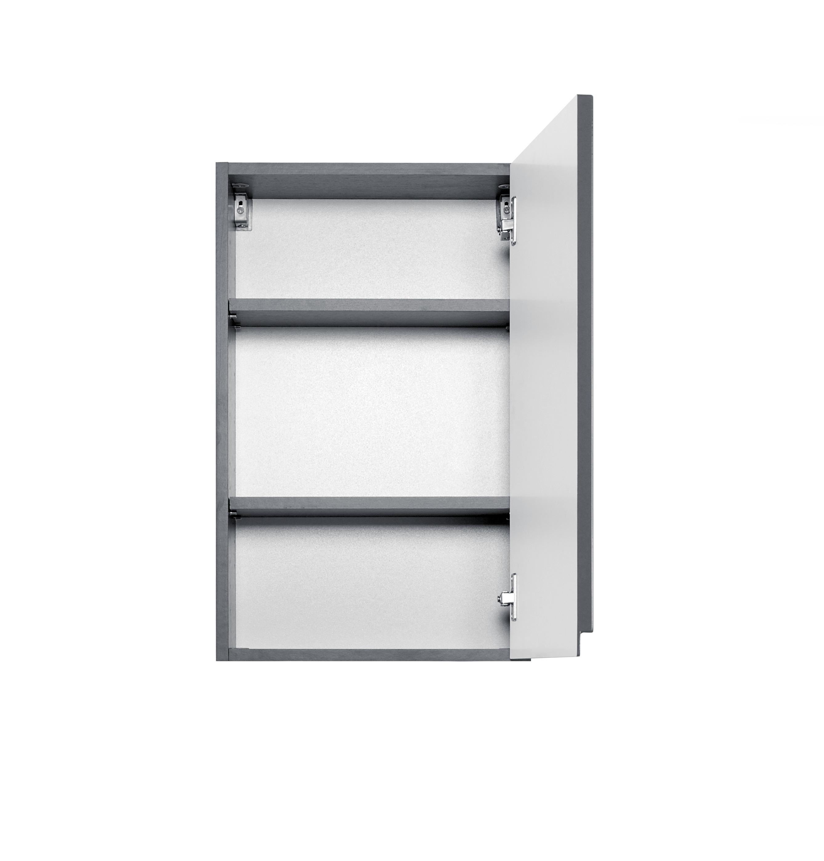 MID.YOU Hängeschrank Cardiff B: 40 cm Graphit Dekor mit Türdämpfer