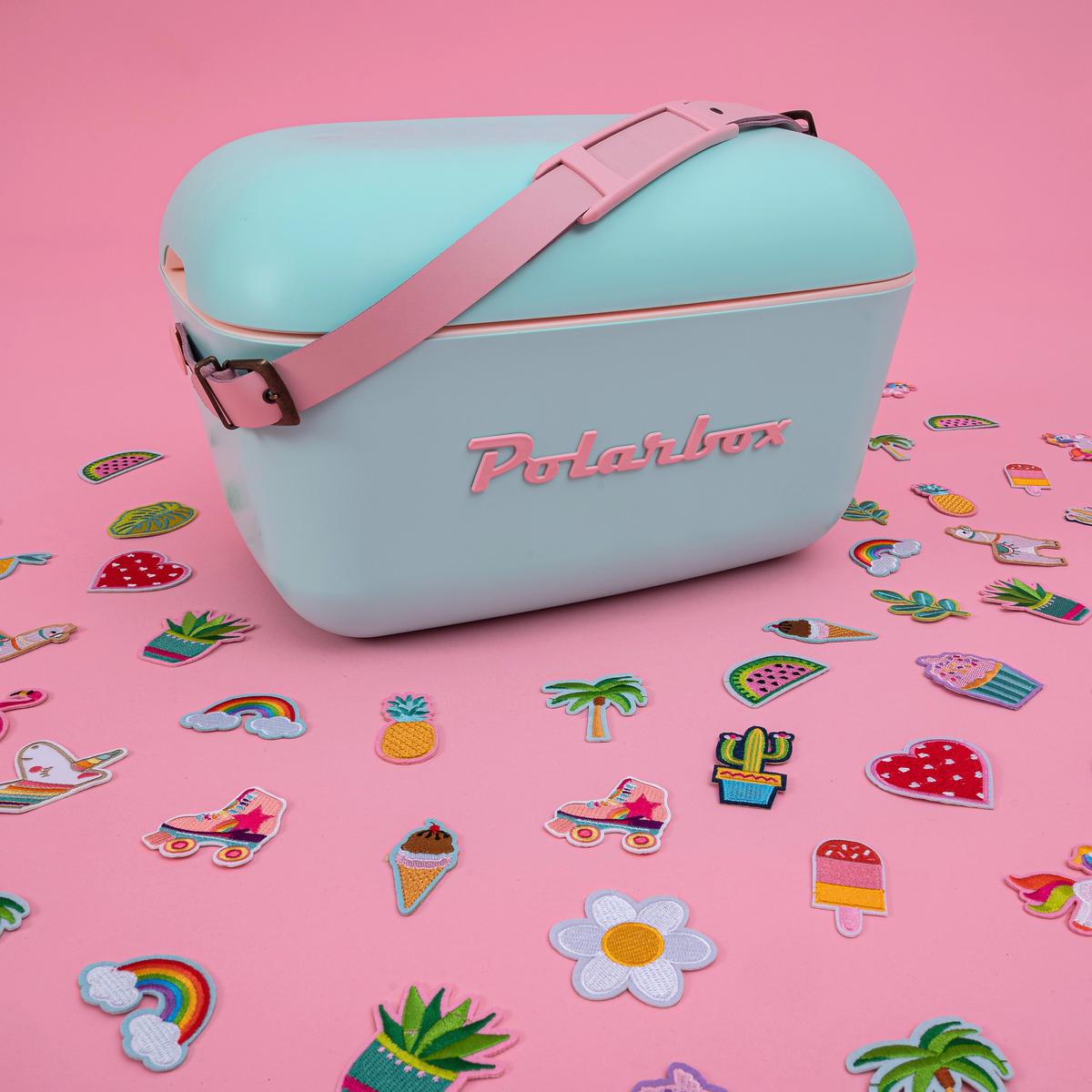 Chladiaca taška objem: 20 L - tyrkysová, Modern, plast (45,1/20,7/30,6cm) - Polarbox