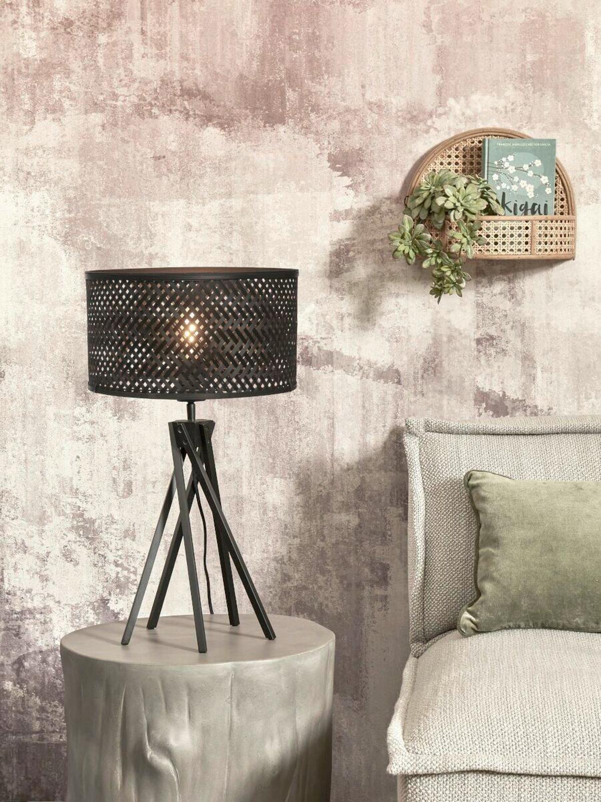 Tischleuchte Java/T/Kl/B/3218/B - Schwarz, Trend (32/56/32cm) - Good & Mojo