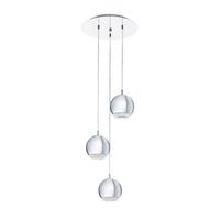 Hängeleuchte 95913* Conessa - Klar/Chromfarben, Basics, Kunststoff/Metall (29/110cm) - Eglo