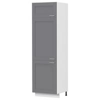 Küchen-Hochschrank Colura B: 60 cm Anthrazit/Weiß - Anthrazit/Weiß, Trend, Holzwerkstoff/Kunststoff (60/207/57cm) - MID.YOU