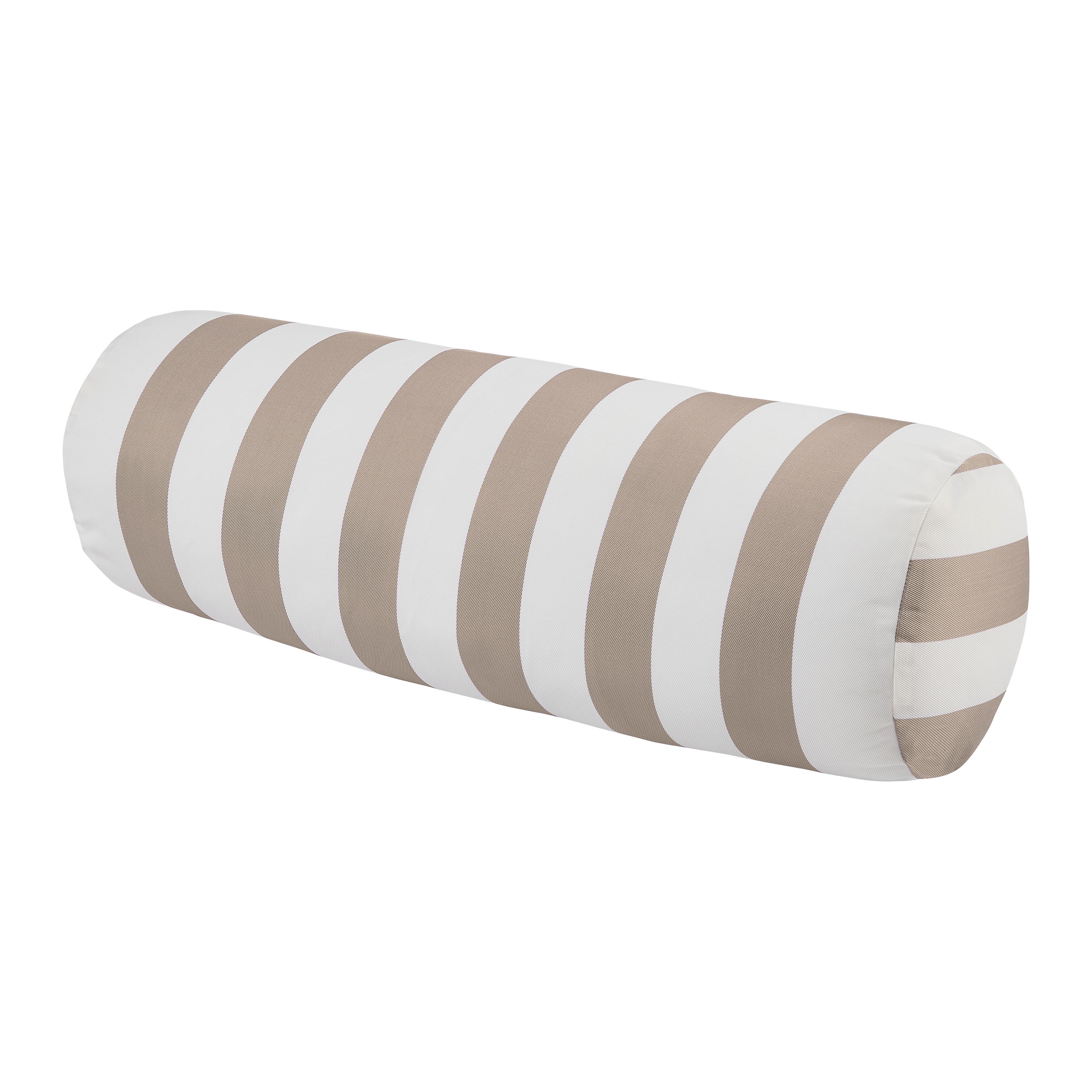 VÁLCOVÝ ANATOMICKÝ POLŠTÁŘ AMORE GESTREIFT - bílá/béžová, textil (15/45cm) - Mömax