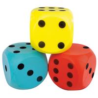 Softwürfel Soft-Würfel - Blau/Gelb, LIFESTYLE, Kunststoff (15,5/15,5/15,5cm)