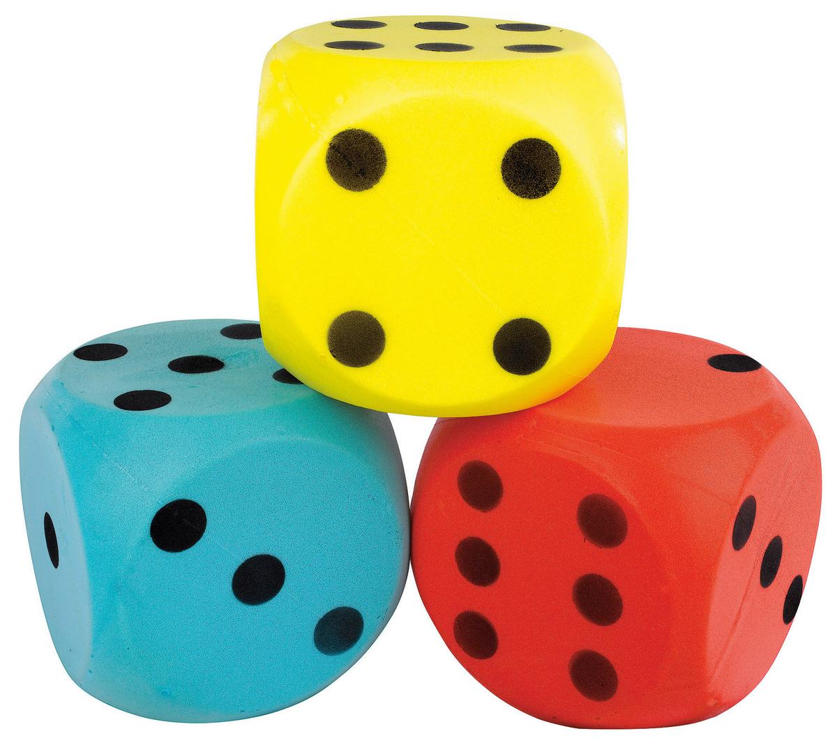 Softwürfel Soft-Würfel - Blau/Gelb, LIFESTYLE, Kunststoff (15,5/15,5/15,5cm)