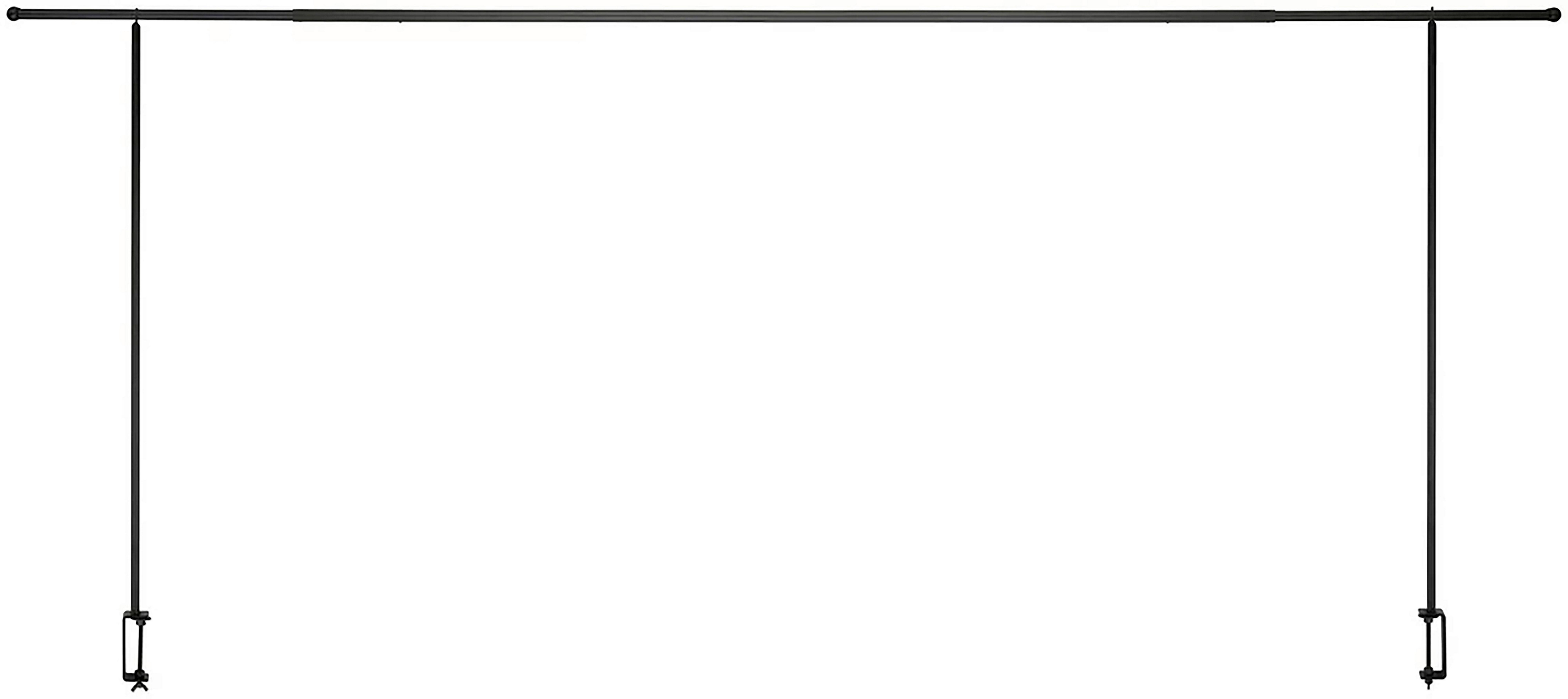 Dekorační konstrukce pro stůl RACK - černá, kov (140-250/90/4cm) - Mömax