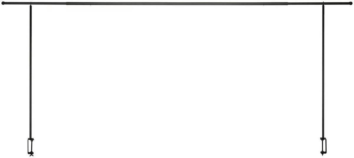 Dekorační konstrukce pro stůl RACK - černá, kov (140-250/90/4cm) - Mömax