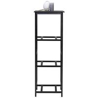 REGÁL NINO - černá, Moderní, dřevo/kompozitní dřevo (37/114,5/32cm)